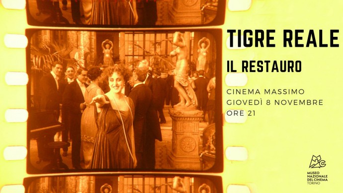 Tigre Reale di Giovanni Pastrone - Il restauro   sonorizzazione in sala dal vivo con Furio Di Castri + quartetto d'archi - direzione di Stefano Maccagno. 